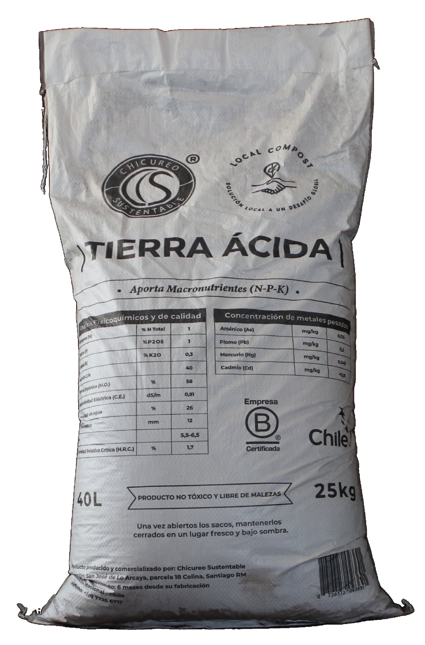 TIERRA ÁCIDA 40 LITROS