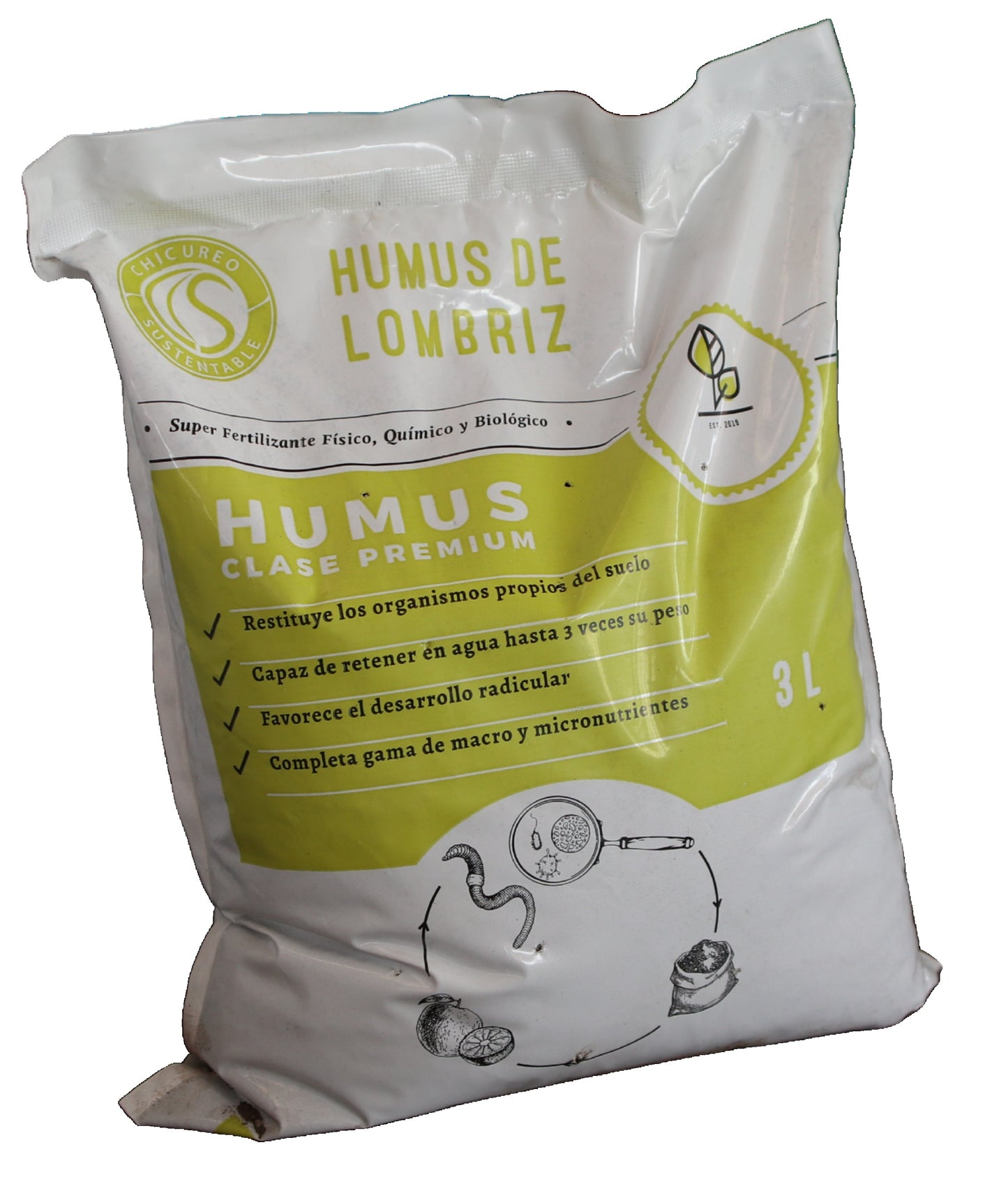 HUMUS DE LOMBRIZ 3 LITROS CS