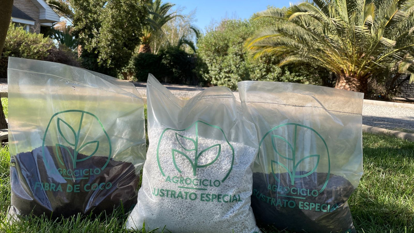 PACK SUSTRATOS TIERRA, FIBRA DE COCO Y PERLITA