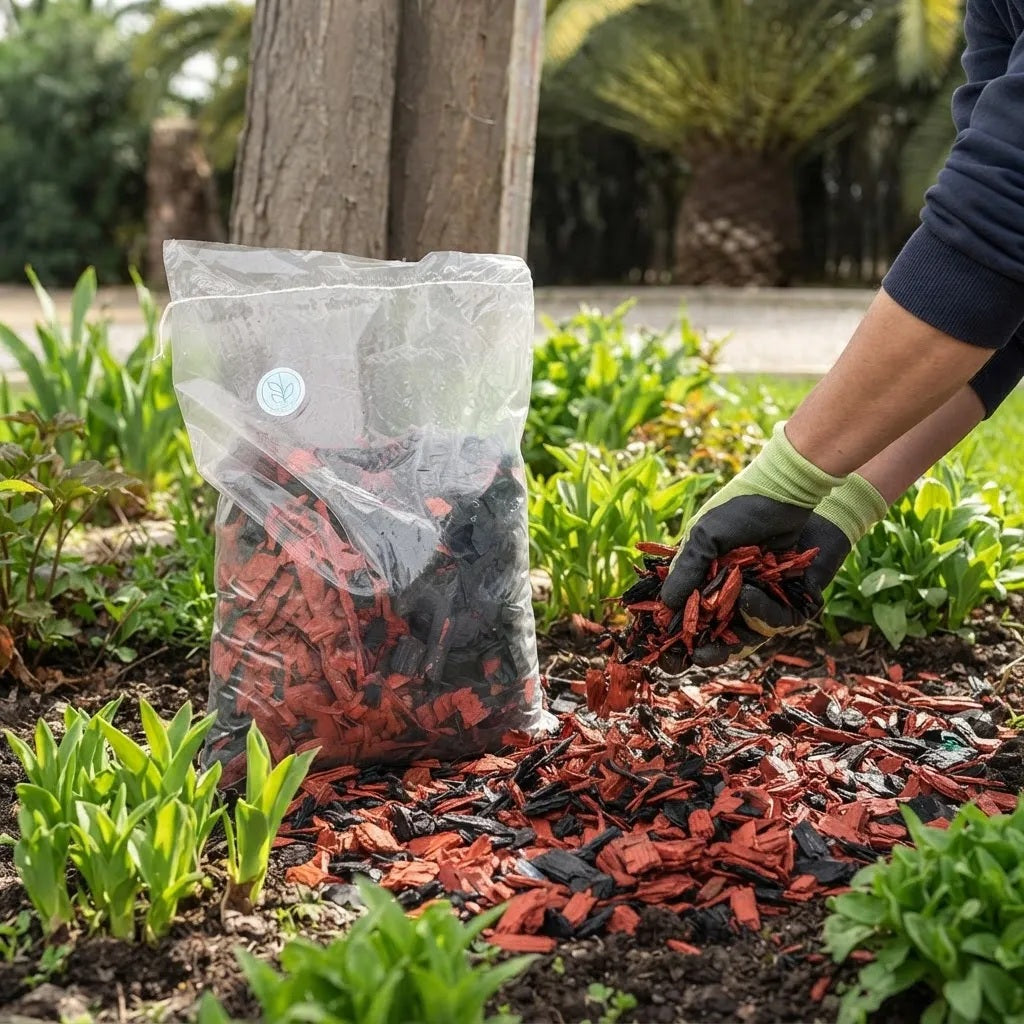 MULCH MIXTO ROJO Y NEGRO 4 KG