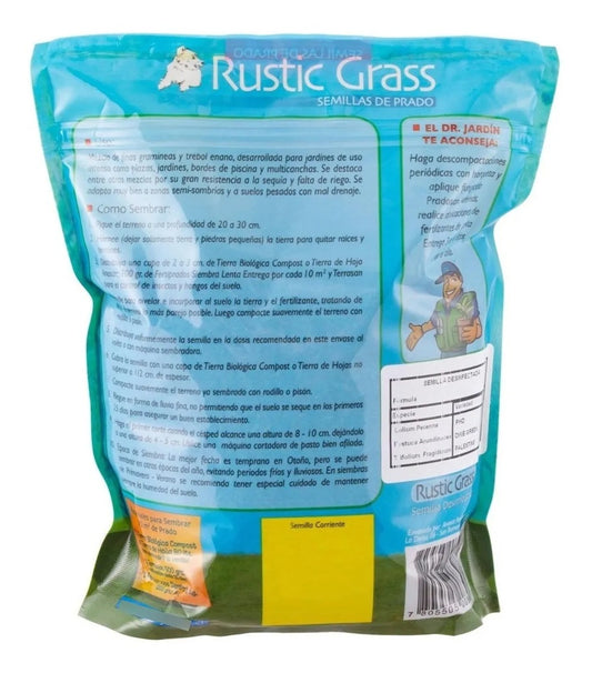 SEMILLA DE PASTO RUSTIC GRASS 1 KG