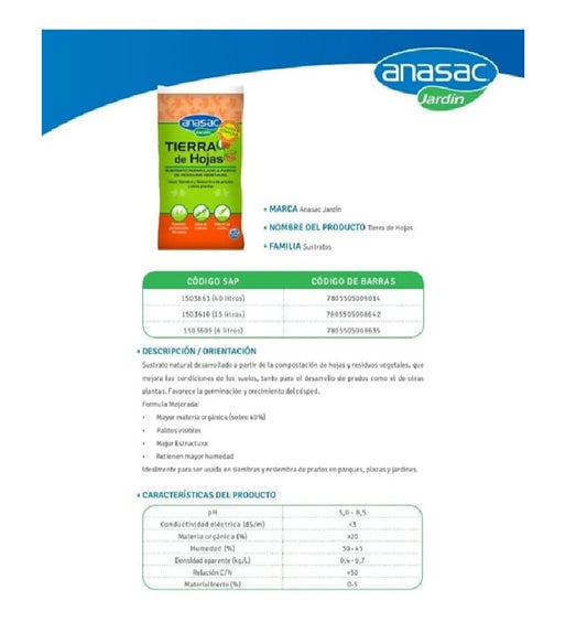 TIERRA DE HOJA 40 LT