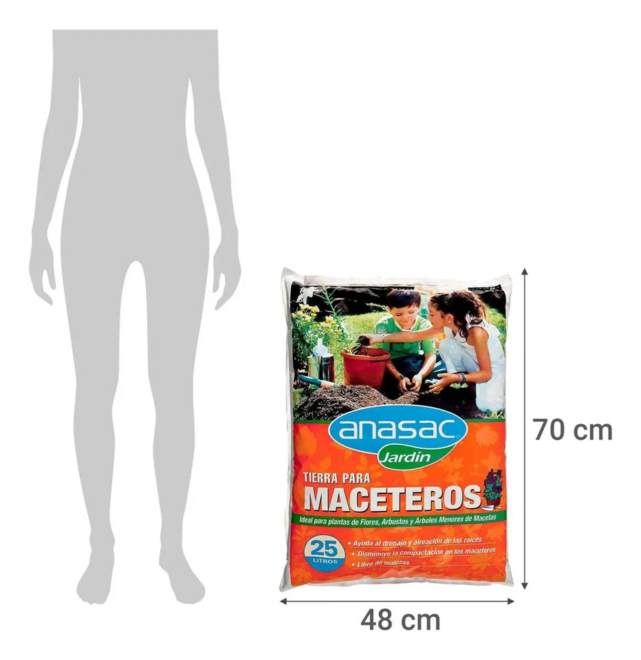 TIERRA PARA MACETEROS 25 LT