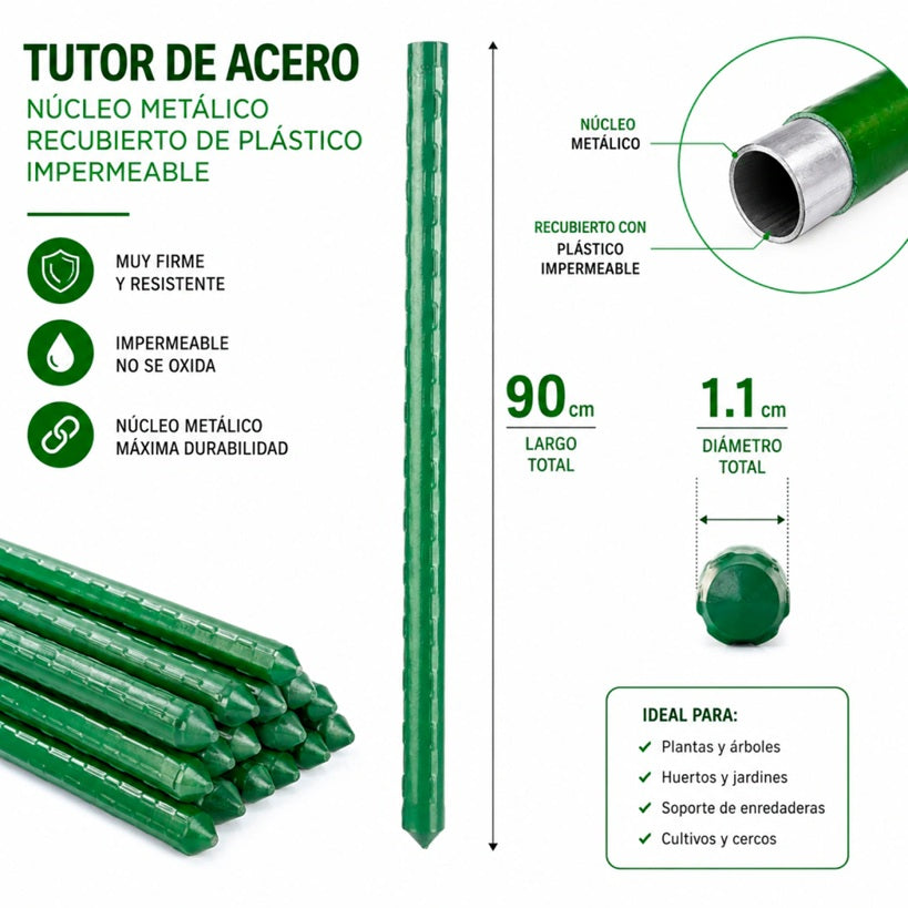 TUTORES METALICOS 5 UNIDADES